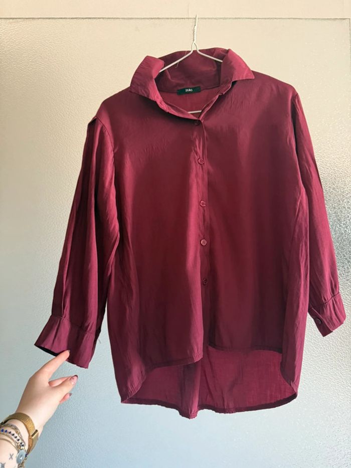 Blouse bordeaux - photo numéro 3