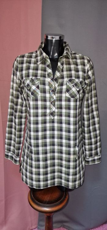Chemise à carreaux vert taille 3