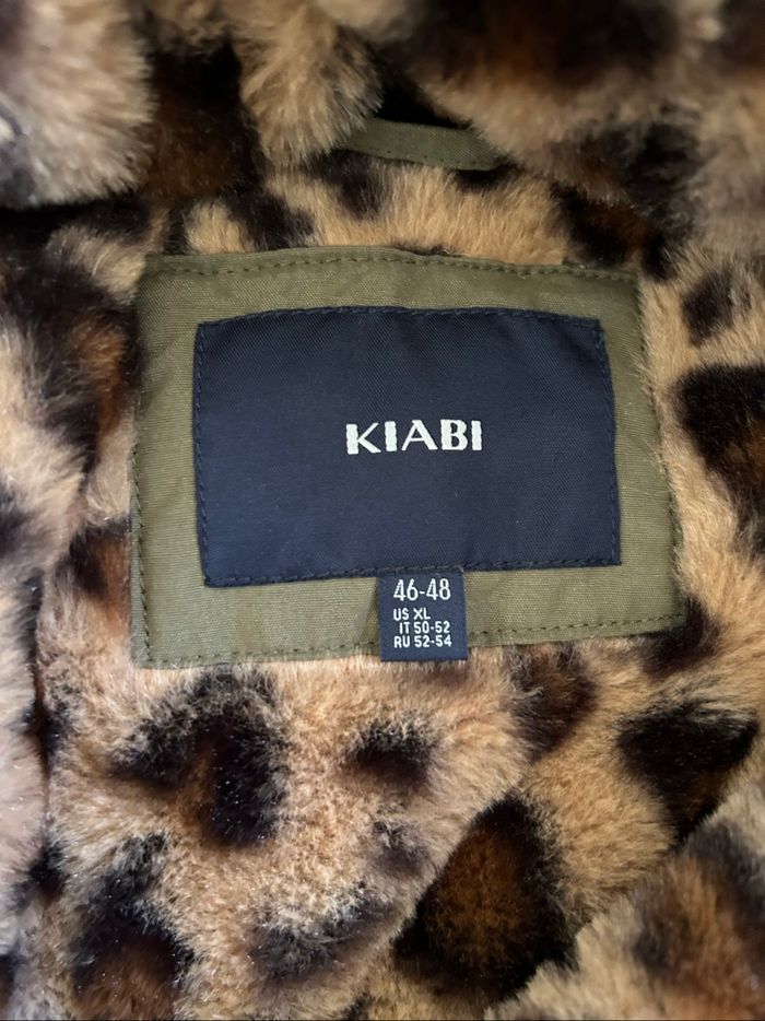 Veste hiver kaki léopard XXL - photo numéro 4