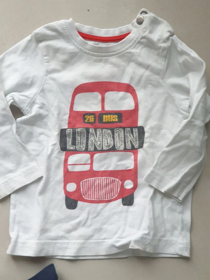 3 T- shirts manche longue 9 mois - photo numéro 5