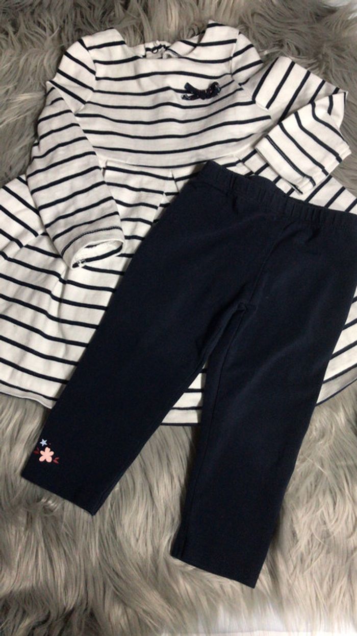 Robe et legging 18 mois