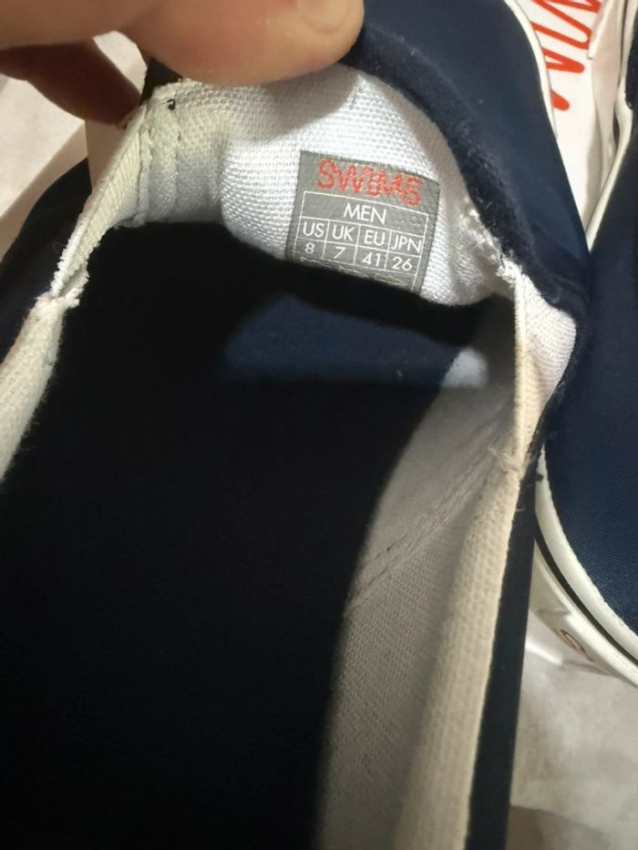 Swims - Mocassins, Bleu marine, orange, Taille 41 - photo numéro 7