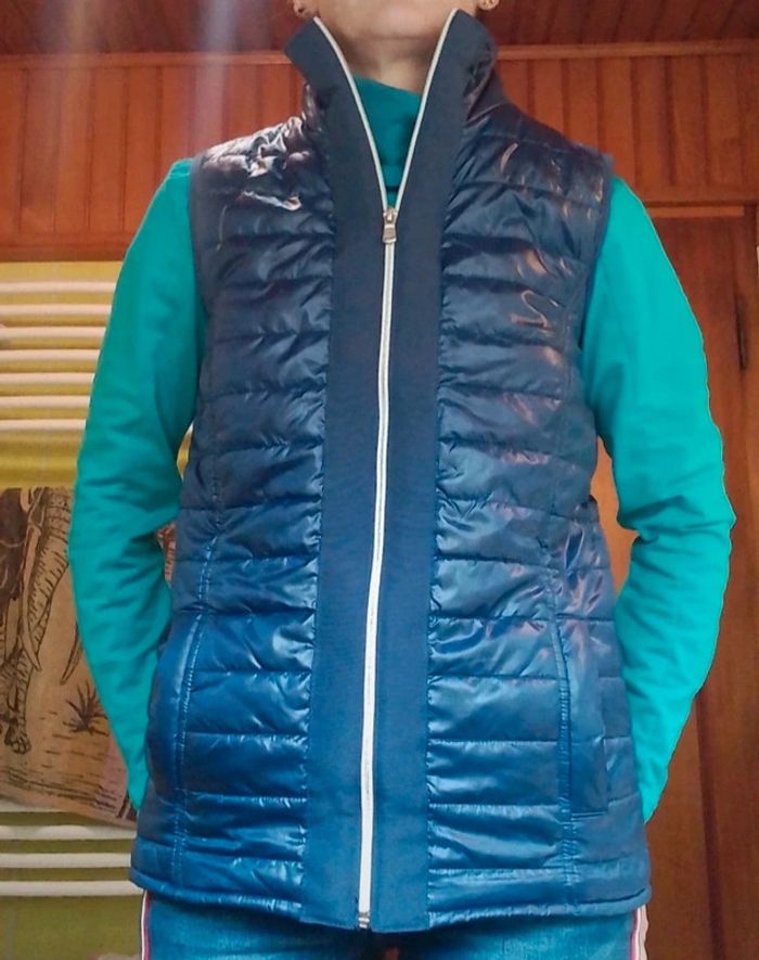 Veste sans manches femme bleu - photo numéro 3