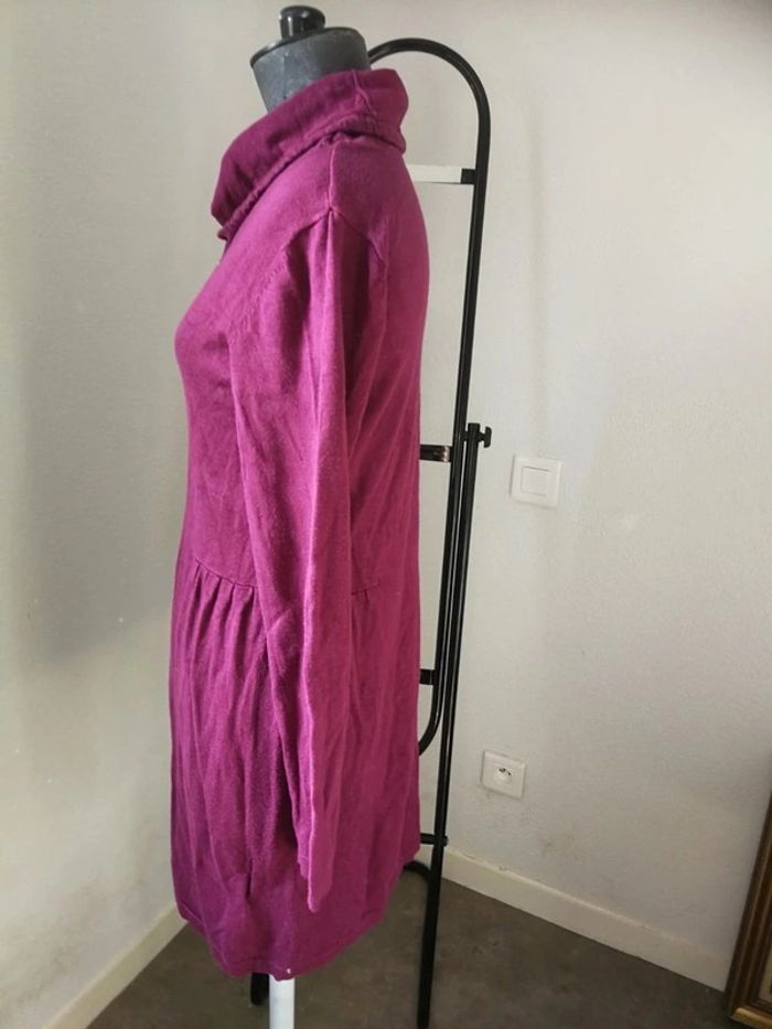 Robe midi mi-saison hiver violet bonprix collection t 36 38 - photo numéro 3