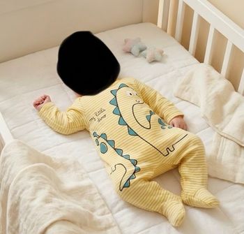 Pyjama 1 pièce en coton dinosaure 1M - In Extenso