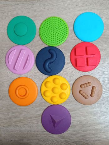 Lot 10 petits disque sensorielles