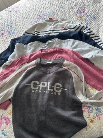 Lot 5 pulls garçon 8 ans