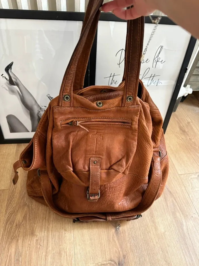 Sac à main Billy Jérôme Dreyfuss marron modèle taille L - photo numéro 2