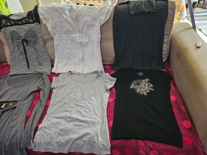 T-shirt lot femme taille S - photo numéro 4