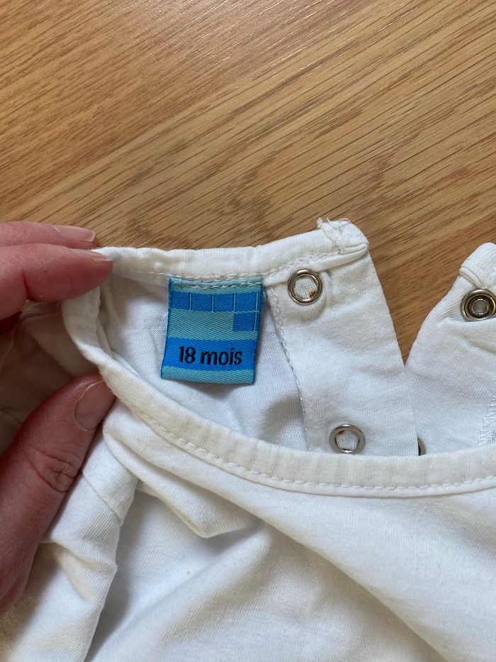 Tee shirt blanc 18 mois - photo numéro 4