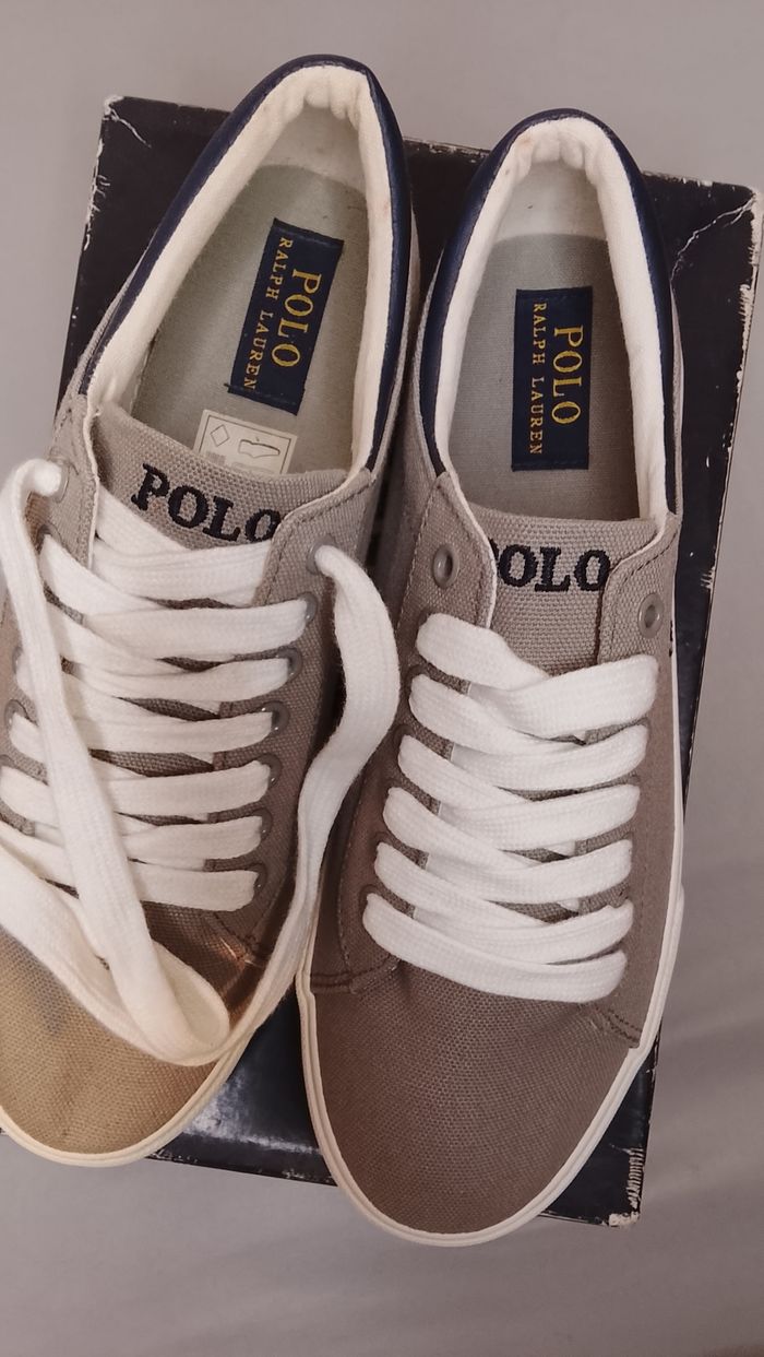 Baskets Polo Ralph Lauren - Toile grise -Taille 38