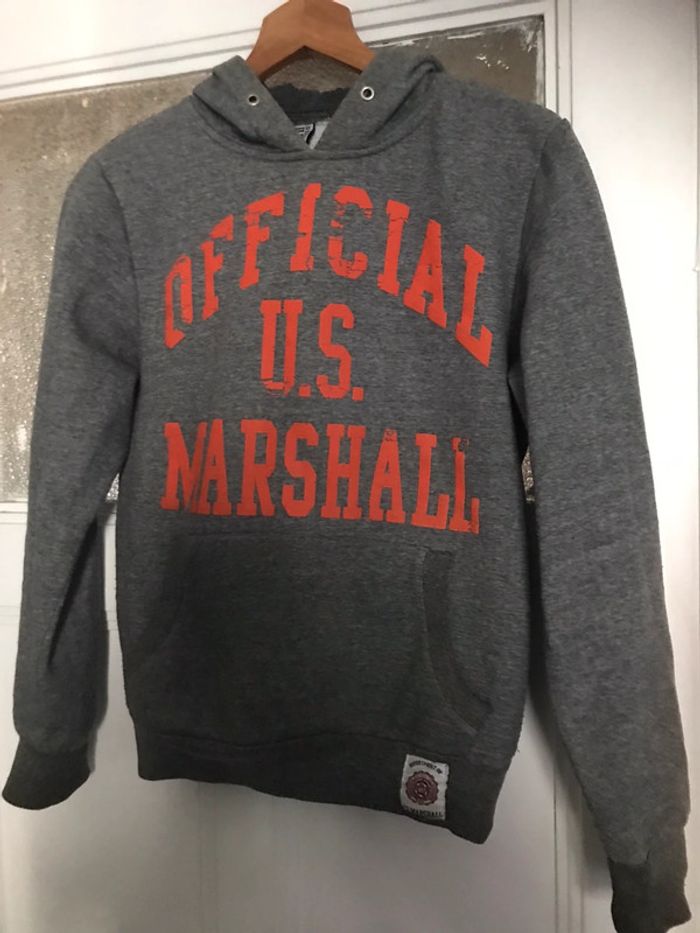 Sweat à capuche marque Us Marshall taille S - photo numéro 2