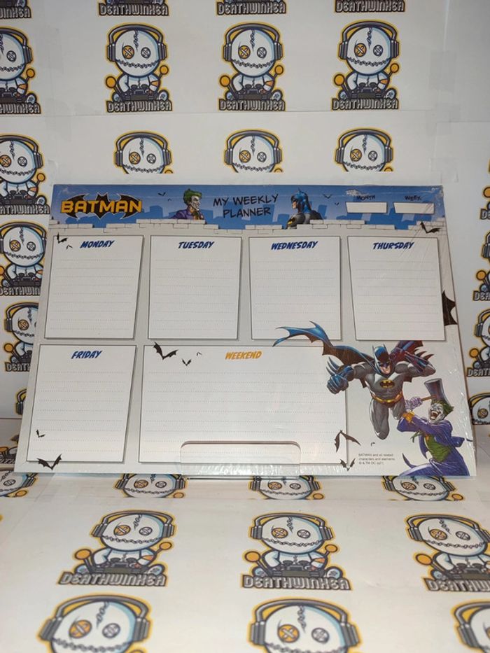 Neuf Planning Hebdomadaire Batman DC Comics A4 - photo numéro 2