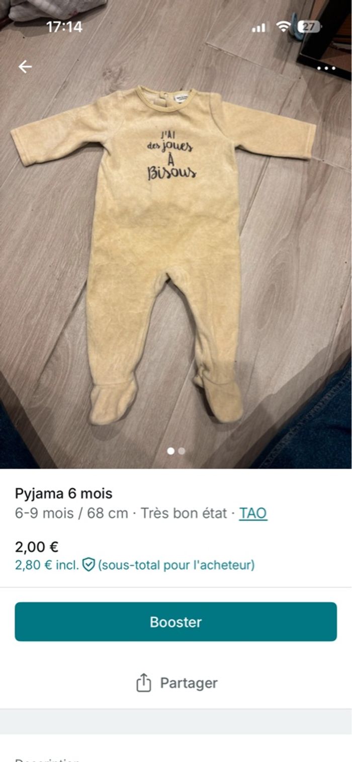 Pyjama 6 mois