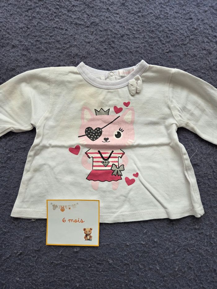 Lot hauts automne hiver fille 6 mois - photo numéro 8