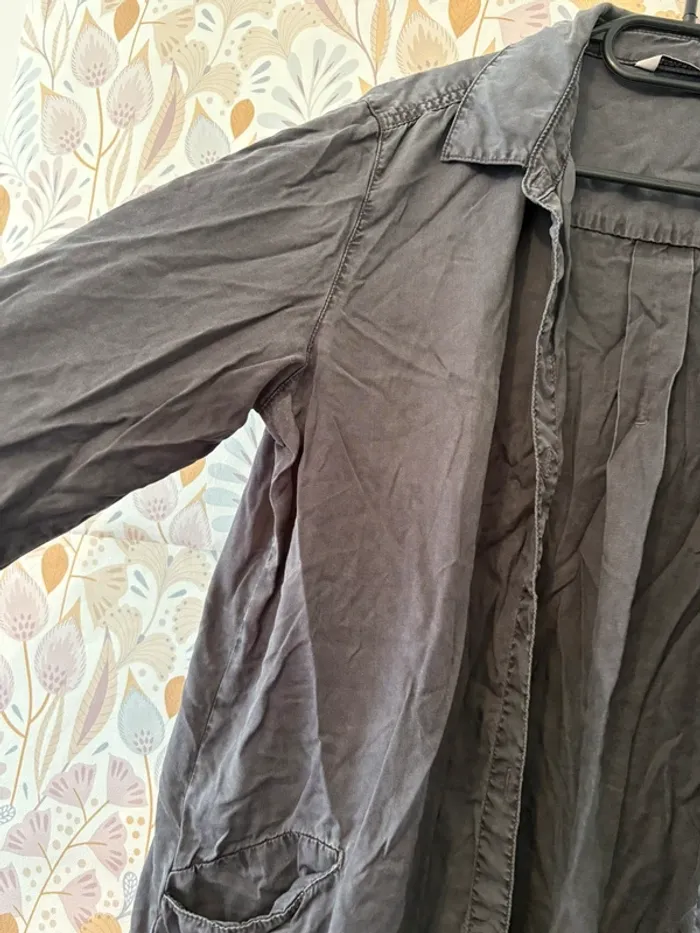 Chemise longue gris anthracite - photo numéro 2