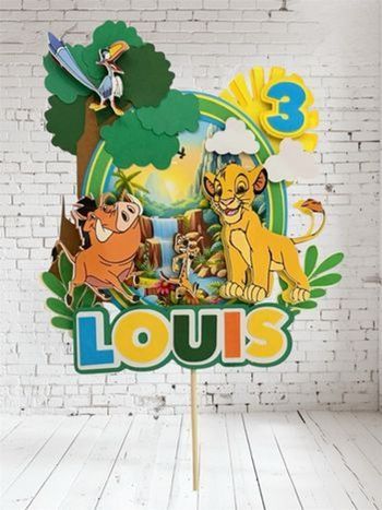 Cake topper roi lion