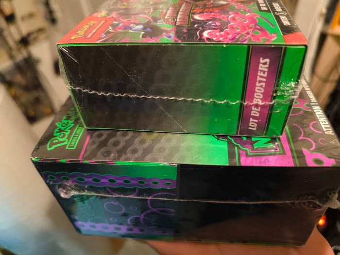 Coffret dresseur d'élite ETB + pack coffret lot de 6 booster fable nébuleuse Pokémon écarlate et violet AB - photo numéro 4