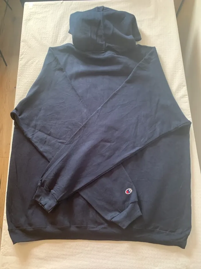 Sweat Champion zippé Bleu Marine - Grande taille XXL - Neuf avec étiquette - photo numéro 7