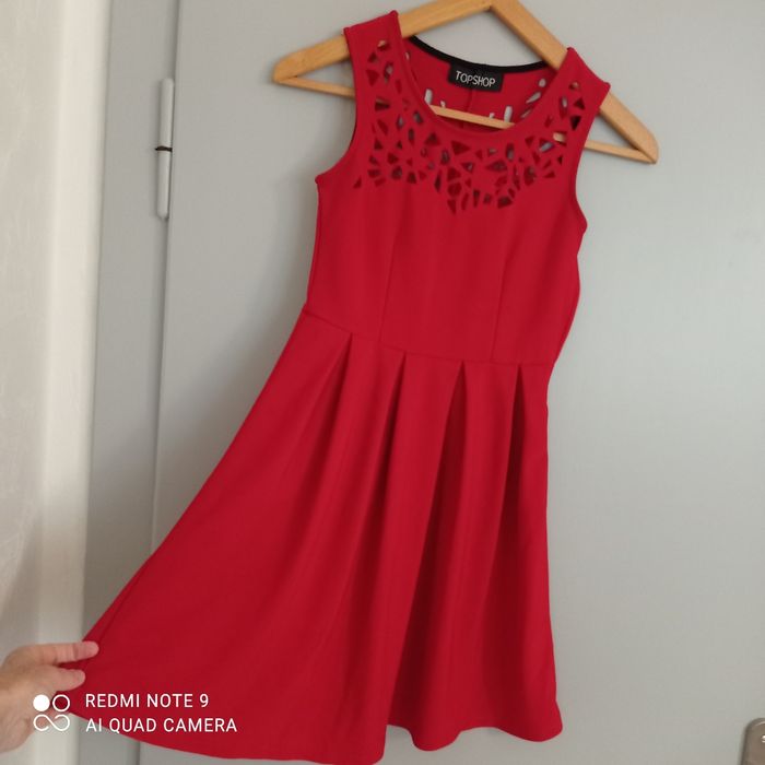 Robe rouge t36 Topshop