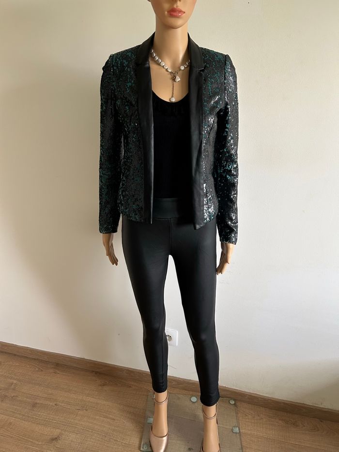 Blazer en sequins Kookai taille 36 comme neuf - photo numéro 3