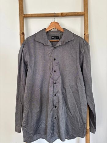 Chemise grise / noire 100% coton C&A taille XL