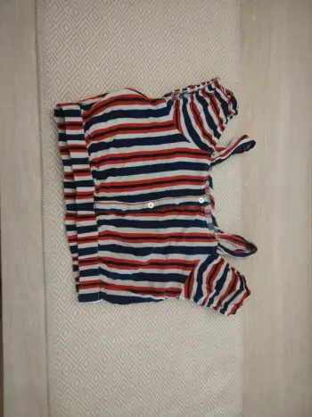 Crop top tricolore orchestra 12 ans