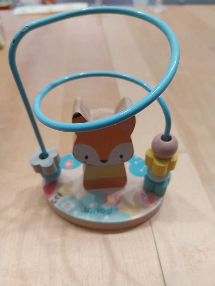 Jouet bébé en bois Janod avec figurine renard