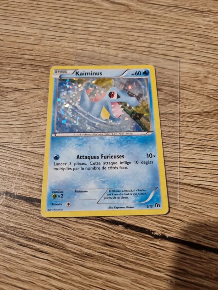 Carte pokémon kaiminus holo 5/12 année 2014