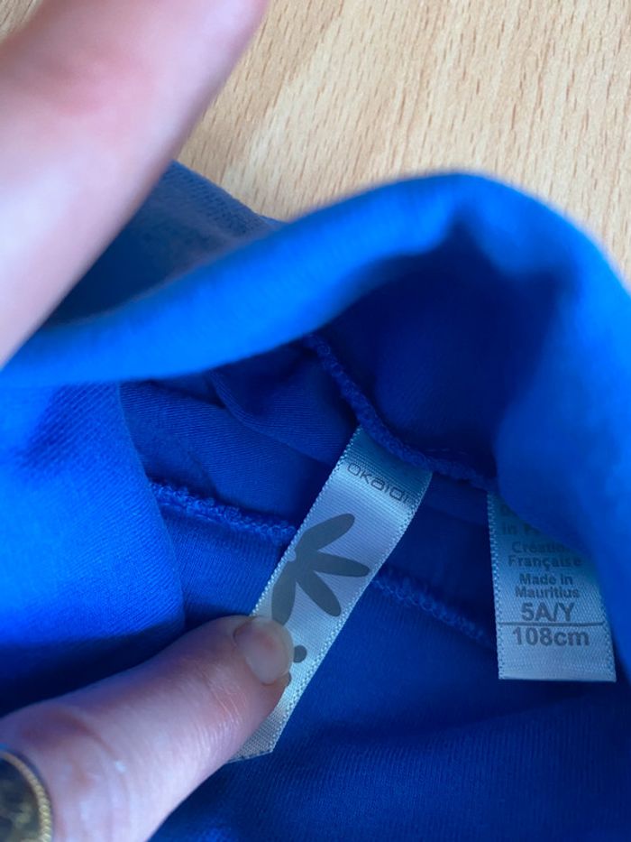 Beau sous-pull à col roulé bleu Okaïdi T. 5 ans/108 cm garçon TBE - photo numéro 5
