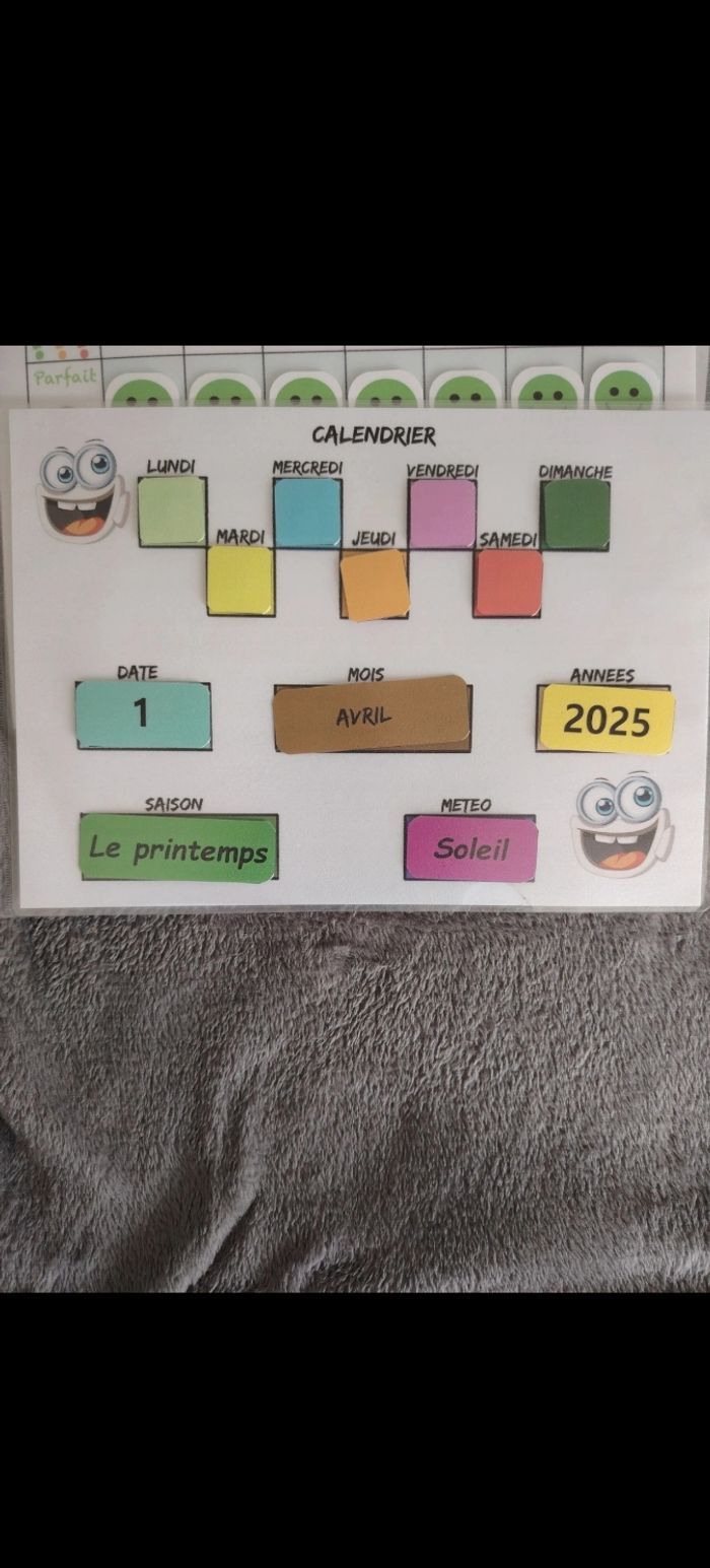 4 fiches d'activité plastifiée pour votre enfant - photo numéro 4