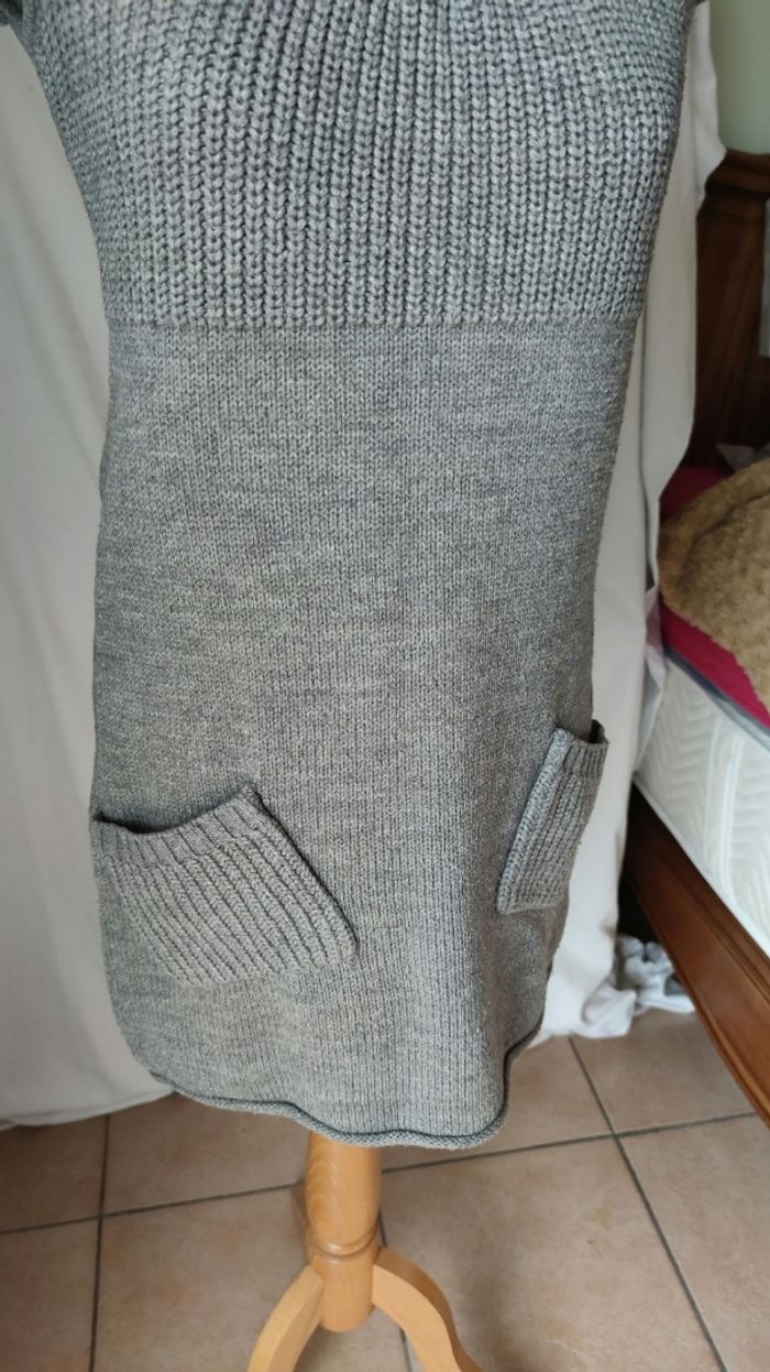 Robe pull en maille grise 38/40 - photo numéro 4
