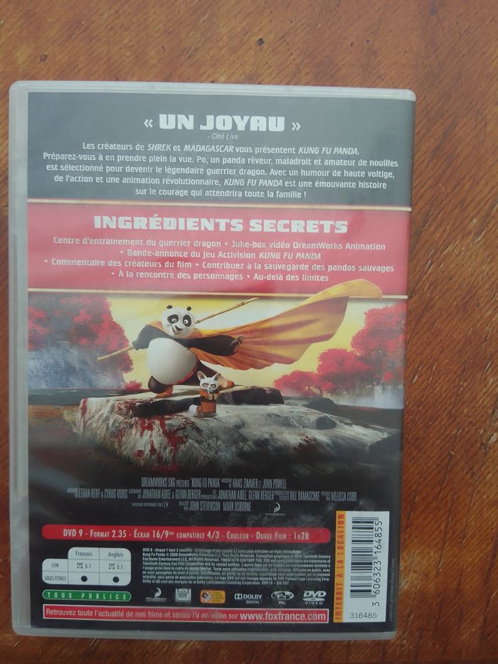 DVD Kung Fu Panda "Édition Topissime" - photo numéro 2