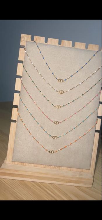 Collier Maille Marine Coloré