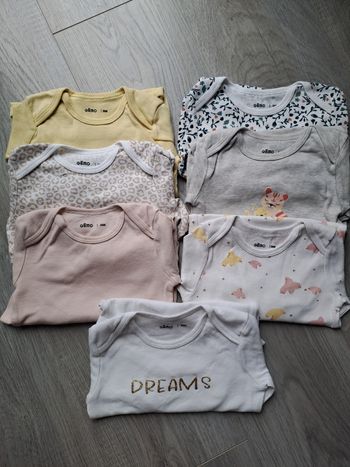 Lot de bodies fille 36 mois gemo