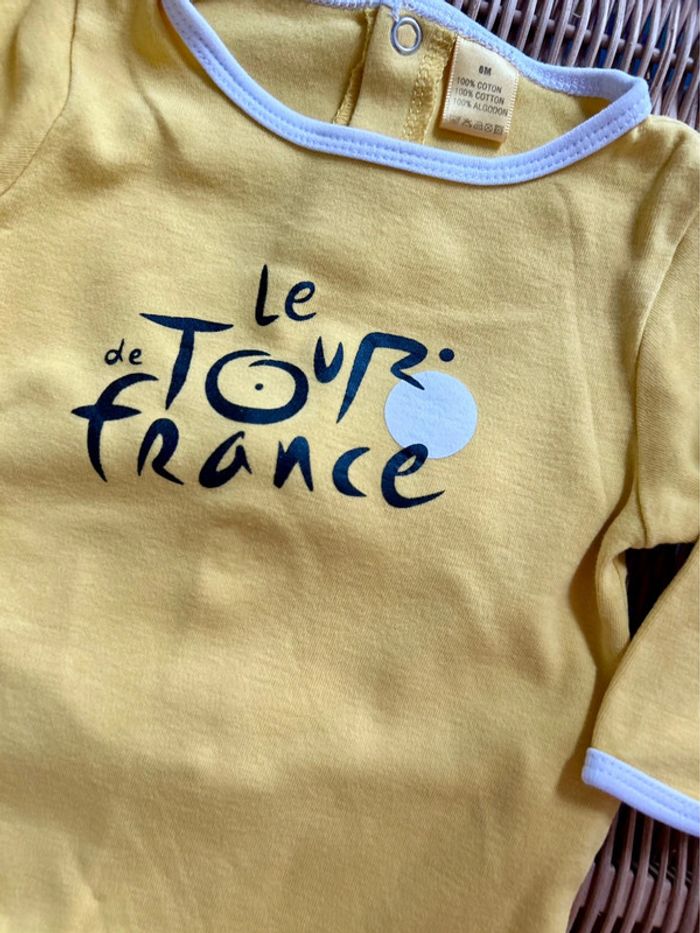 Pyjama Bébé Officiel Tour de France - Jaune Maillot Jaune - Taille 6 mois - photo numéro 2