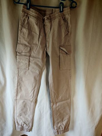 Pantalon cargo beige