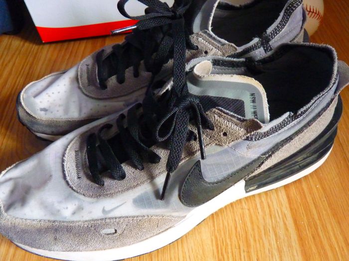 Baskets garçon chaussure NIKE Waffle one SE 41 grise + Boite - photo numéro 3