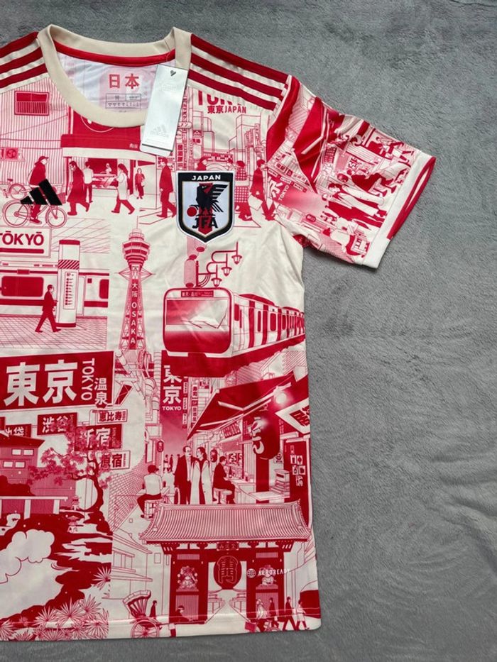 Maillot concept foot Japon blanc rouge édition Tokyo taille M - photo numéro 3