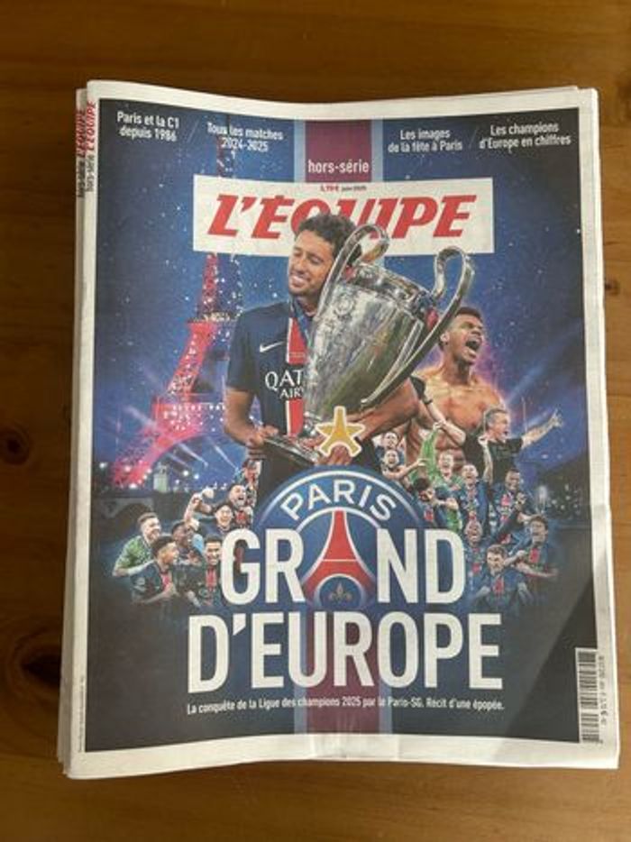 Journal Hors Série L'Equipe 04/06/2025 - Grand d'Europe - Victoire PSG Champion