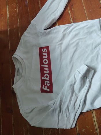 Pull blanc stradivarius taille S