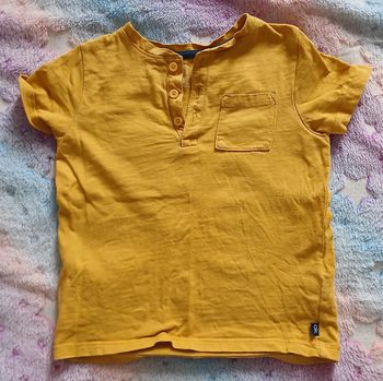 Tee-shirt moutarde okaibi 3 ans