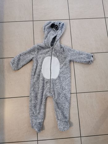 Déguisement combinaison panda 12 mois