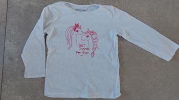 Tee-shirt manches longues fille extenso 4 ans