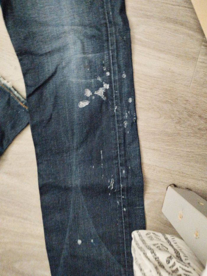 Jean levis 501 customisé taille w33 l36 - photo numéro 2