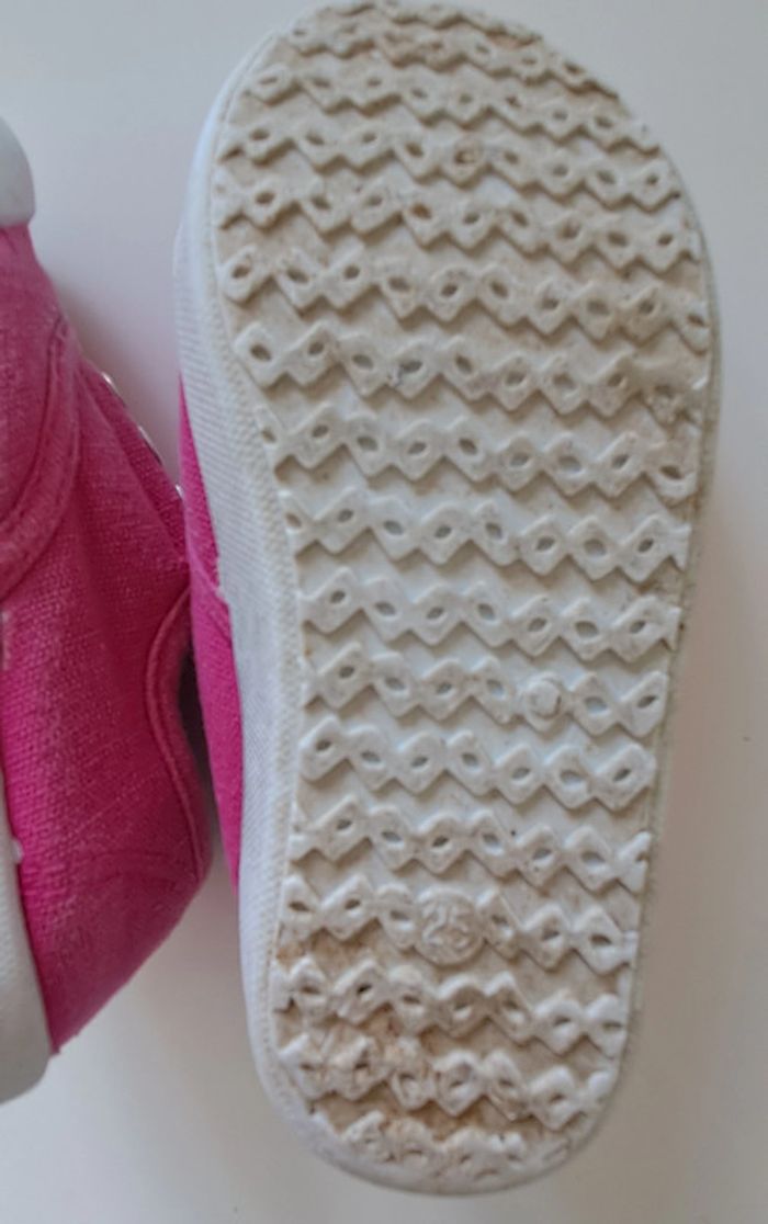 Baskets fille en toile pointure 25 - photo numéro 3