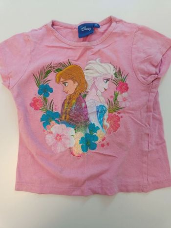 Tee shirt la reine des neiges 1 3 ans