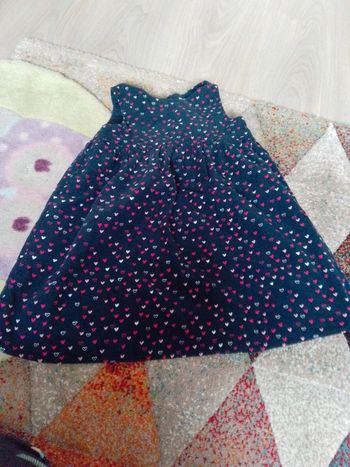 Robe en velours doublé coton 24 36 mois