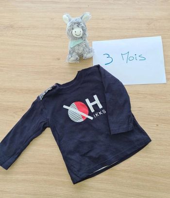 T-shirt réversible Ikks bébé 3 mois