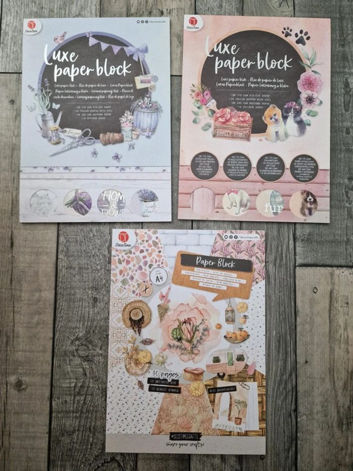 Lot blocs scrapbooking